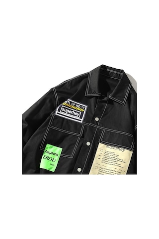 Pasifix Erkekler İçin Uzun Kollu Gömlek Ceket 001