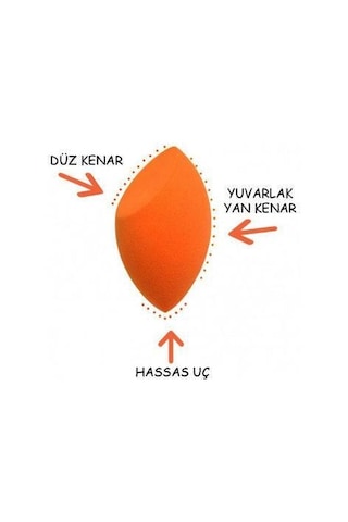 Yumurta Model Fondöten Sürme Aparatı Makyaj Süngeri