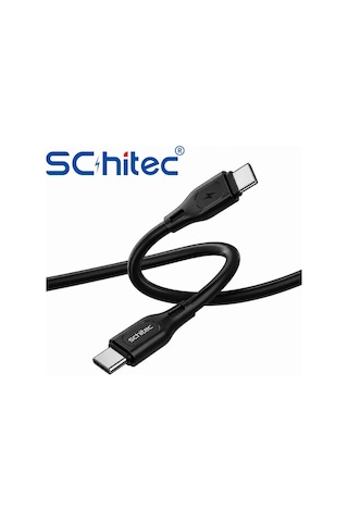 Schitec 60w Type-c To Type-c Hızlı Şarj Ve Data Kablosu Siyah 1m Hg/c-09cc