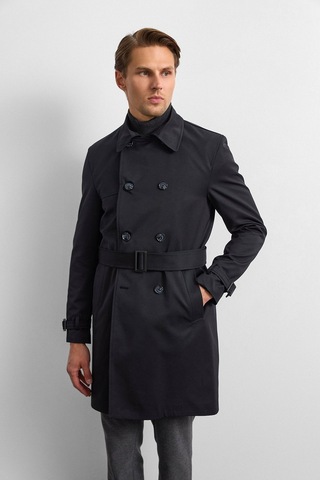 Backandbond Siyah Casual Trençkot Çok Renkli