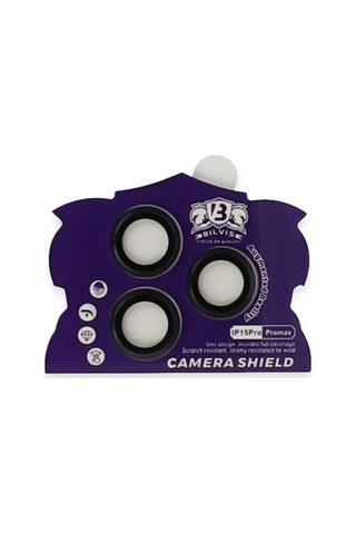 En-cag Apple Uyumlu iPhone 15 Pro Max Uyumlu Bilvis Titan Kamera Lens - Lacivert Bss
