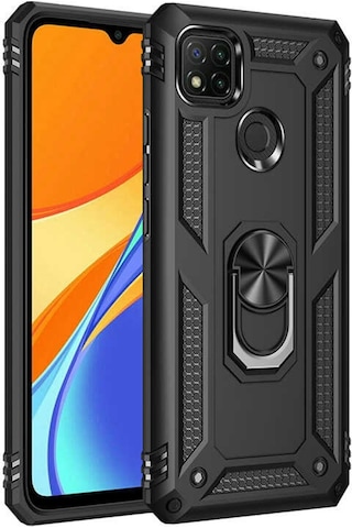 Xiaomi Redmi 9C Kılıf Zore Vega Kapak-Siyah