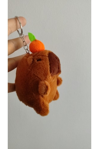 Kapibara Peluş Anahtarlık Çanta Aksesuar Çok Renkli