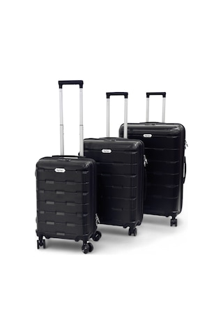 Biggdesign Moods Up 3'lü Valiz Seti, Tsa Kilitli, Abs Gövde, Siyah