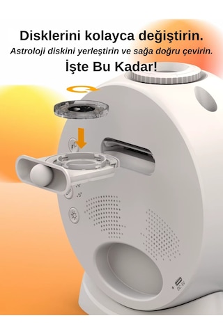 Wearfitpro 4k Hd Planetarium Varicolored Meteor Galaxy Projeksiyon 13 Seçenekli Işık Projeksiyonu