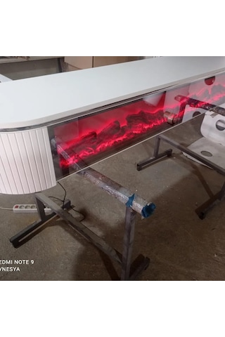 Desing Tv Sehpası 140cm Beyaz+gümüş