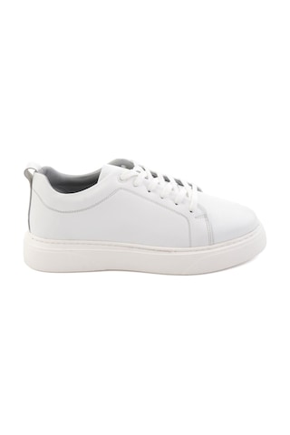 Bambi Beyaz Hakiki Deri Erkek Sneaker E01082102043