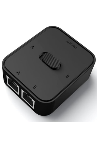 Alfais 4641 2 Port Rj45 Ethernet Switch Çevirici Çoklayıcı