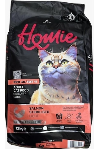 Homie Special Kısırlaştırılmış Somonlu Yetişkin Kedi Maması 12 KG Homie Special Kısırlaştırılmış Somonlu Yetişkin Kedi Maması 12 KG