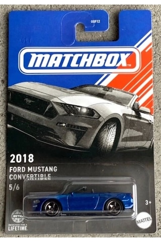 Matchbox Amerikan Cabrio Serisi - 2018 Ford Mustang Convertible 5/6