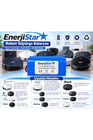 Tesvor X500 Pro Uyumlu Robot Süpürge Bataryası