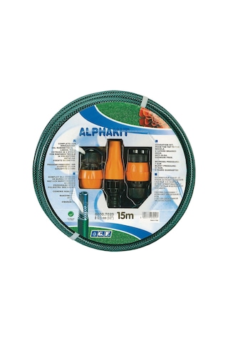 Gf Örgülü Bahçe Sulama Hortum Seti 15M 1/2" Alphakit