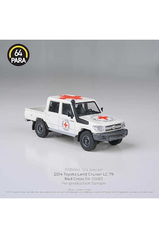 Para64 Toyota 2014 Land Cruiser Double Cab Pickup Lc79 Red Cross Lhd Pa-55683 Çok Renkli