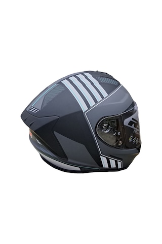 Rs2 Helmets Kapalı Motosiklet Kaskı Beyaz - Mat Siyah