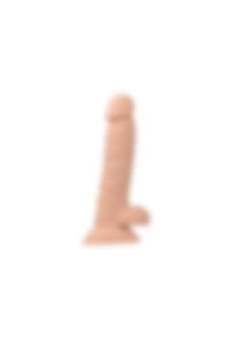 River World Dildo Pe Nis Damarlı Vantuzlu 18 Cm