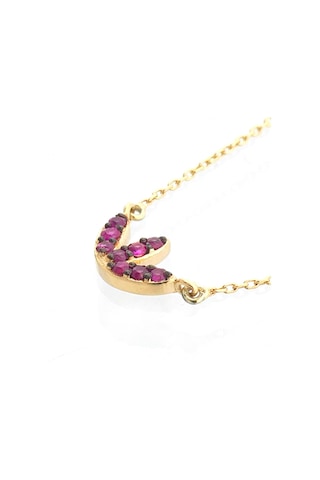 Yakut Lotus Çiçeği Kolye 06418071