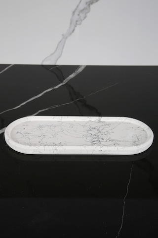 Dekoratif Oval Sunum Tepsisi Tabağı Sunumluk 9x23 Cm