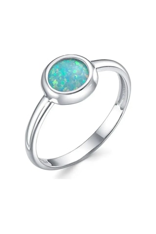 Main Dizzain 925 Ayar Gümüş Mücevher Yüzük 163700232 Turkuaz