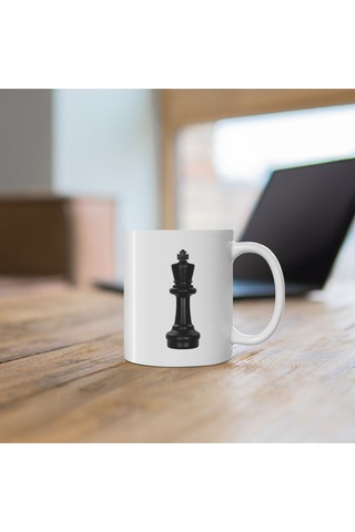 Satranç Şah Baskılı Kupa Bardak Çok Renkli
