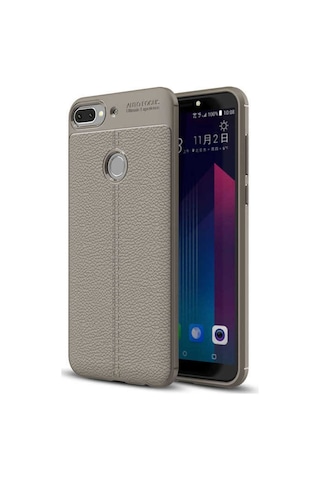 Htc Desire 12 Plus Kılıf Deri Tarzı Niss Silikon Case