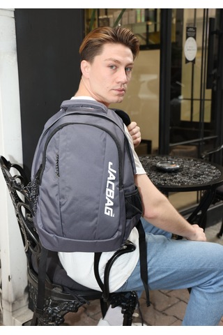 Jacbag Black-iki Bölmeli Sırt Çantası-gri Renk:gri