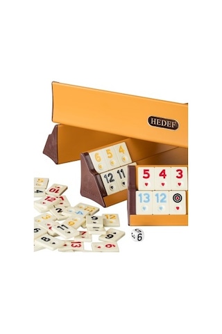 Hedef Okey Takımı Plastik Istaka Fildişi Taş