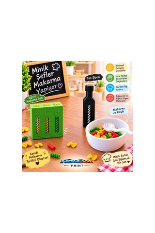 Minik Aşçı Makarna Eğitici Oyuncak Seti Çocuklar İçin Minik Aşçı Makarna Eğitici Oyuncak Seti Çocuklar İçin