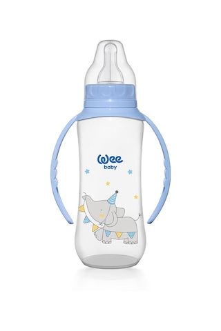 Wee Baby Klasik Kulplu PP Biberon 270 ML Mavi