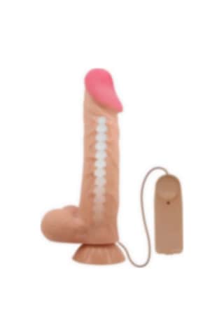 Morgece Titreşimli Çift Katmanlı Kıkırdak Yapılı Dildo Penis