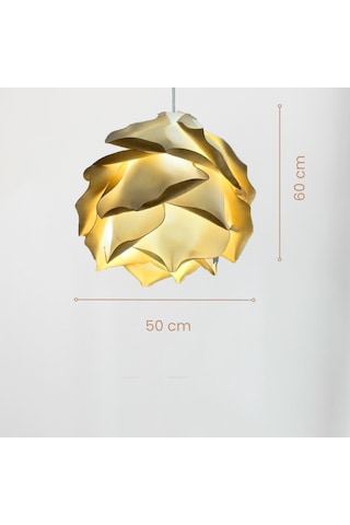 Özel Tasarım Gold Detay Eva Avize Sarkıt Gold