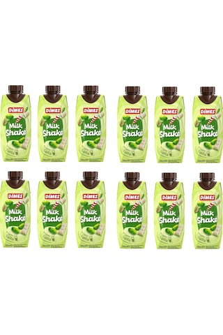 Dimes Milkshake Antep Fıstık Ve Beyaz Çikolata Aromalı 310 Ml X 12 Adet