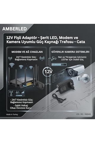 60w 5 Amper Süper Slim Trafo, Kompakt Tasarım