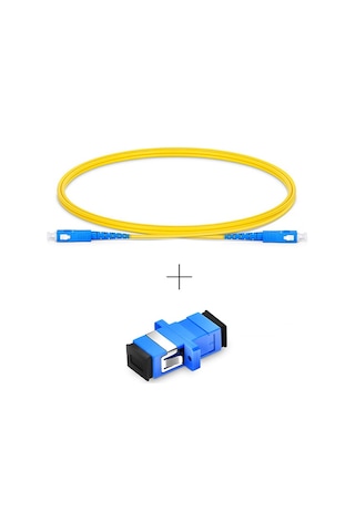 Fiber Internet Kablo Uzatma Paketi 1 Metre Sc-pc Sc-pc Patchcord Ve Konnektör Fiber Internet Kablo Uzatma Paketi 1 Metre Sc-pc Sc-pc Patchcord Ve Konnektör
