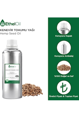 Etheloil Kenevir Tohumu Sabit Yağı 1 KG