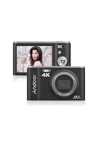 Hallow Andoer D12967P 48 MP 4K 2.88" Taşınabilir Dijital Kamera