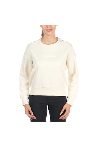 Columbia W Bar Split Crop Kadın Sweatshirt Krem