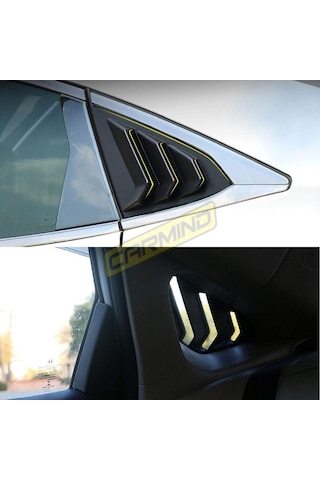 Honda Civic Fc5 Sedan Kelebek Cam Vizörü Piano Black 2016-2021