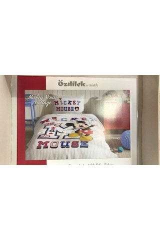 Özdilek Disney Tek Kişilik Nevresim Takımı Mickey Mouse Collage G
