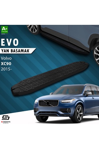 S-dizayn Volvo Xc90 2 Evo Siyah Yan Basamak 193 Cm 2015 Üzeri