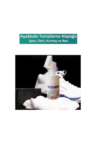 Point Care Spor Ayakkabı Deri ve Kumaş Temizleme Köpüğü 150 ML