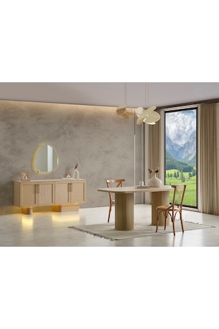 Azure Mdf Yemek Odası Meşe