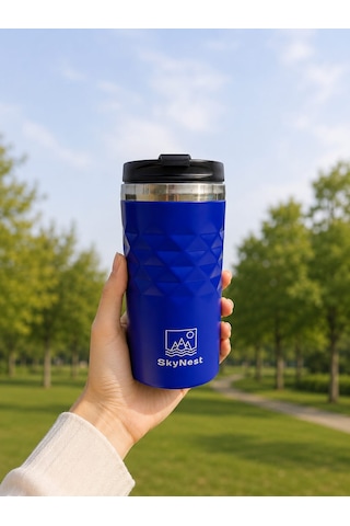 Skynest Çelik Termos Bardak 300ml Mavi