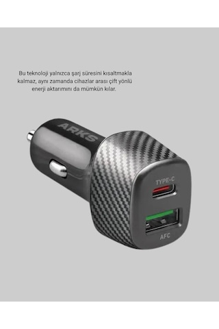 38w Araç Şarj Cihazı Type-c Pd Usb Hızlı Şarj Çift Port 1