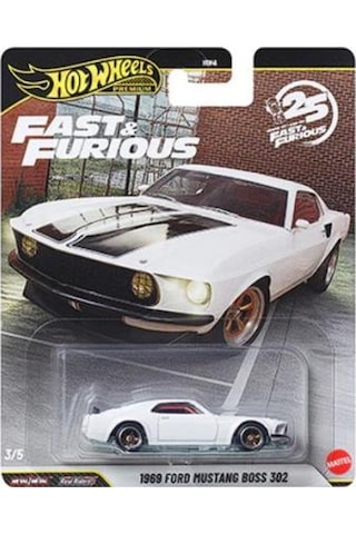 Hot Wheels Premium Fast & Furious 25.yıl 1969 Ford Mustang Boss 302 Hnw46 Jhw72 La10 Çok Renkli