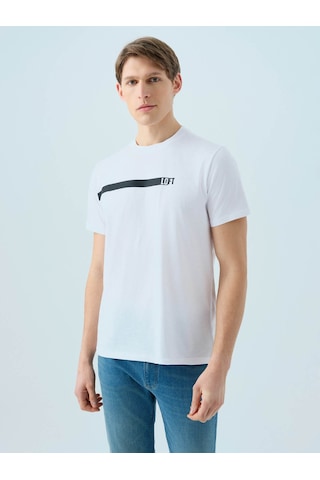 Loft Regular Fit Beyaz Erkek T-shirt Lf2039588 Beyaz