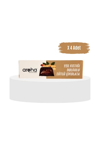 Yer Fıstığı Dolgulu Sütlü Çikolata - 38 G X 4 Adet