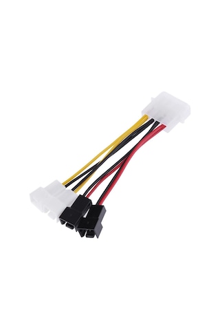 Wozlo Molex 4 Pin to 3 Pin Fan Konnektör Soket Çevirici Kablo