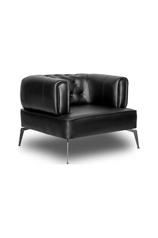 Ofiscombin Tekli Ofis Koltuğu Ofis Büro Koltuk Kanepe Oturma Takımı Martin Siyah Valeria1