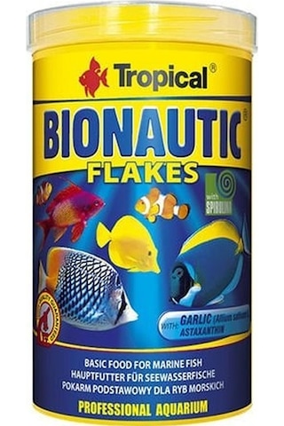 Tropical Bionautic Flakes Tuzlu Su Pul Balık Yemi 1000 Ml 200 Gr Tropical Bionautic Flakes Tuzlu Su Pul Balık Yemi 1000 Ml 200 Gr