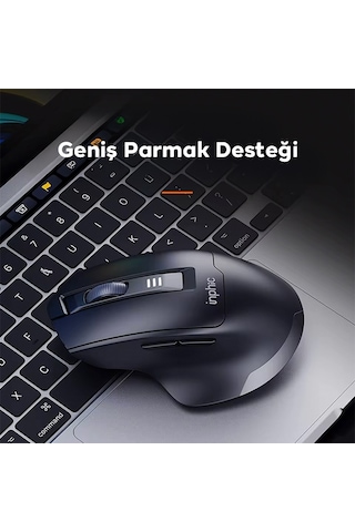 İnphic M9 Kablosuz Fare, Ergonomik Şarj Edilebilir Sessiz Kullanım 2.4g 500 Mah Usb Mouse M9